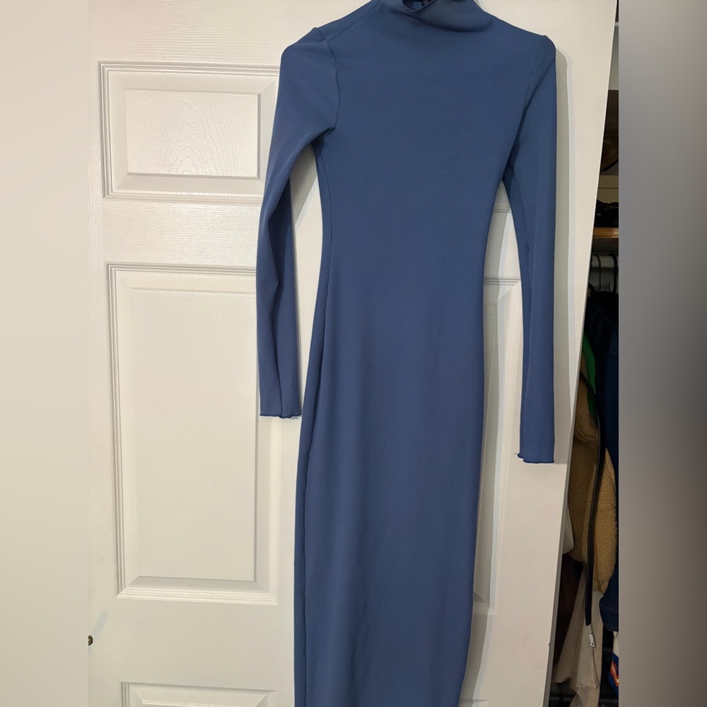 REVOLVE Classic Blue Long Sleeve Dress